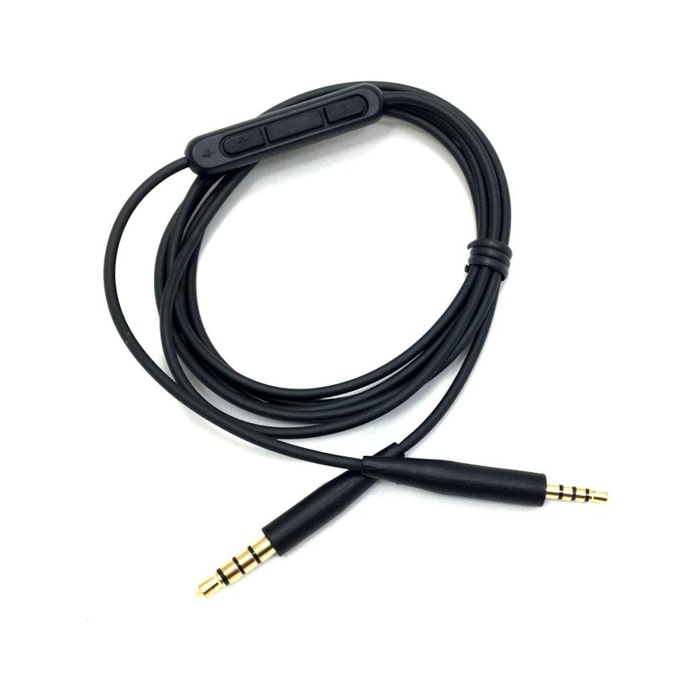 QC25 Cable Replacement Audio Extension Inline Mic/Remote Cord Bose Quiet Comfort 25 QC35/OE2/OE2i/AE2i/Soundlink/SoundTrue Headphones Black Upgrade 4.5ft-1.4M