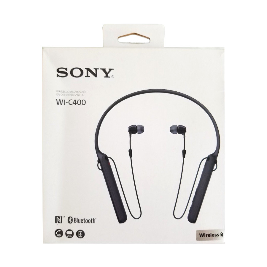 Sony Audífonos Bluetooth 20H NFC Vibración WI-C400 - Negro